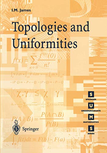 9781852330613: Topologies and Uniformities (Springer Undergraduate Mathematics Series)