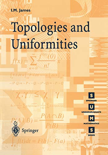 9781852330613: Topologies and Uniformities (Springer Undergraduate Mathematics Series)