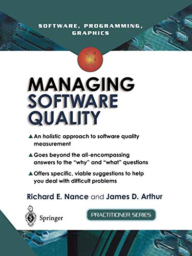 Imagen de archivo de Managing Software Quality a la venta por Books Puddle
