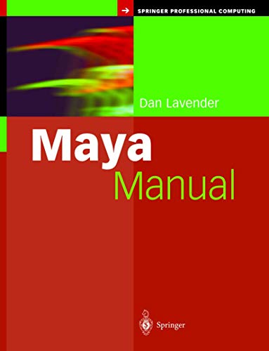 9781852335885: Maya Manual (Springer Professional Computing)