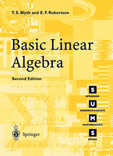 9781852336622: Basic Linear Algebra Second Edition