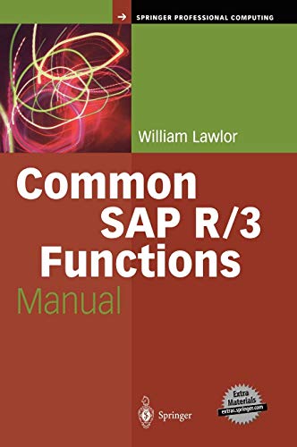 Beispielbild fr Common SAP R/3 Functions Manual zum Verkauf von Better World Books