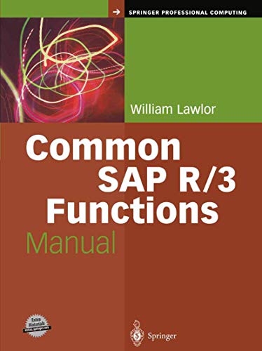 Imagen de archivo de Common SAP R/3 Functions Manual a la venta por Better World Books