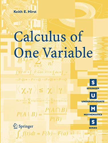 Stock image for Calculus of One Variable for sale by Better World Books