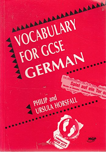 Stock image for Vocabulary for GCSE German for sale by SecondSale