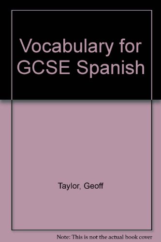 Beispielbild fr Vocabulary for GCSE Spanish zum Verkauf von WorldofBooks