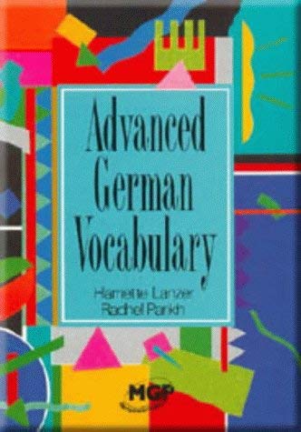 Imagen de archivo de Advanced German vocabulary a la venta por Rosemary Pugh Books