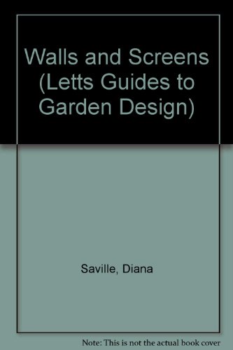 Imagen de archivo de Walls and Screens (Letts Guides to Garden Design) a la venta por AwesomeBooks