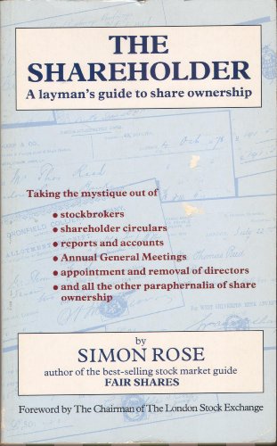 Imagen de archivo de The Shareholder: The Truth About Wider Share Ownership a la venta por WorldofBooks