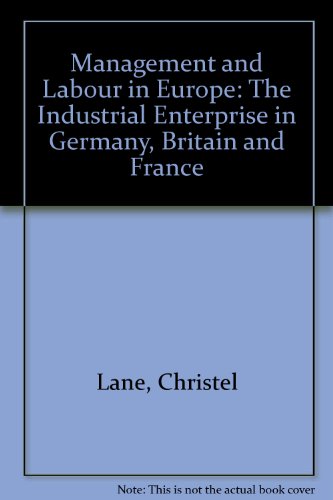 Management and Labour in Europe: