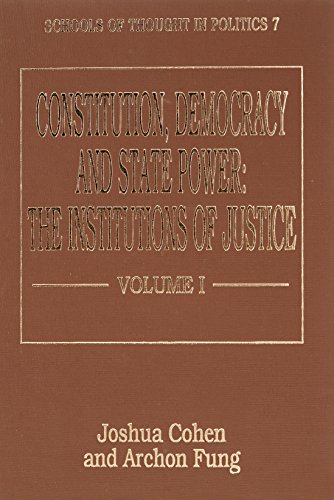 9781852783426: Constitution, Democracy and State Power: The Institutions of Justice