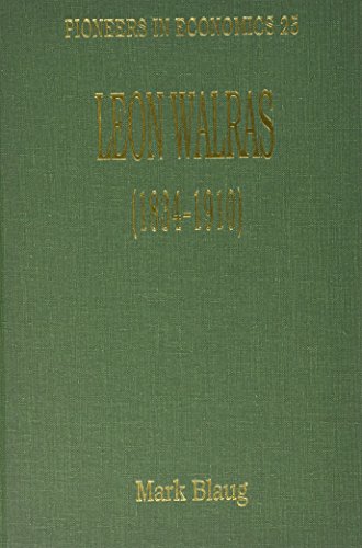 9781852784881: Lon Walras (1834–1910) (Pioneers in Economics series)