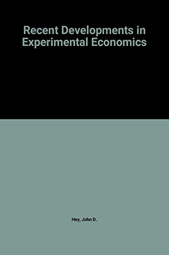 Beispielbild fr Recent Developments in Experimental Economics Vol 1-2 zum Verkauf von NEPO UG