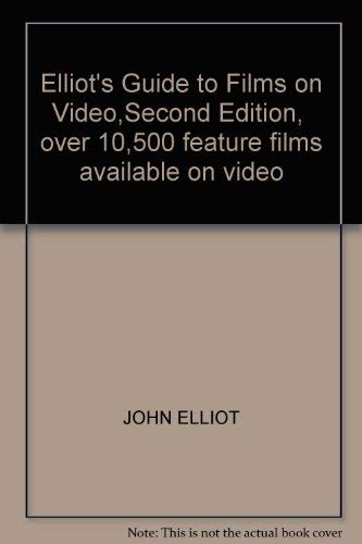 Stock image for Elliot's Guide to Films on Video for sale by WorldofBooks