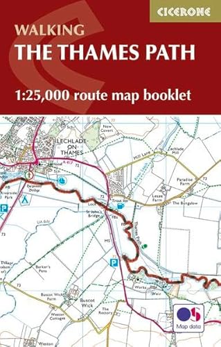 Beispielbild fr The Thames Path Map Booklet: 1:25,000 OS Route Map Booklet zum Verkauf von WorldofBooks