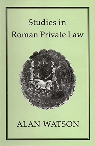 9781852850470: Studies in Roman Private Law