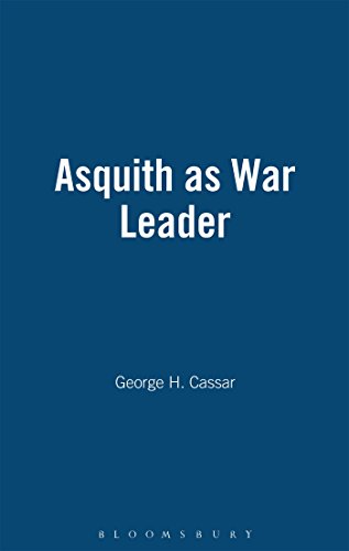 9781852851170: Asquith As War Leader