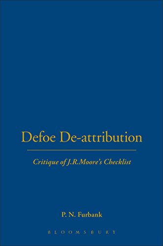 Stock image for Defoe De-Attributions: A Critique of J.R. Moore's Checklist for sale by Powell's Bookstores Chicago, ABAA