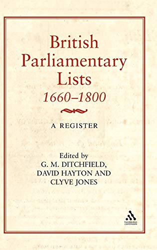 Stock image for British Parliamentary Lists, 1660-1880 : A Register for sale by Better World Books