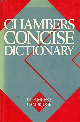 9781852960100: Chambers concise dictionary