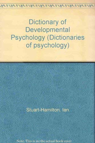 Imagen de archivo de Dictionary of Developmental Psychology a la venta por Anybook.com