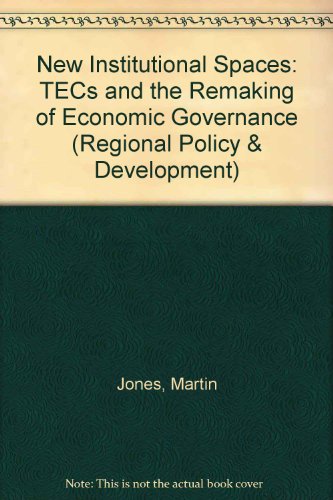 Imagen de archivo de New Institutional Spaces: TECs and the Remaking of Economic Governance: No. 20 (Regional Policy & Development S.) a la venta por AwesomeBooks