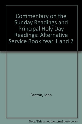 9781853110252: Commentary on the Sunday Readings and Principal Holy Day Readings: Alternative Service Book Year 1 and 2