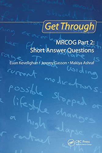 Beispielbild fr Get Through MRCOG Part 2: Short Answer Questions zum Verkauf von Chiron Media