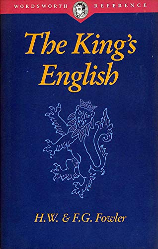 Stock image for THE KING'S ENGLISH for sale by Cocksparrow Books