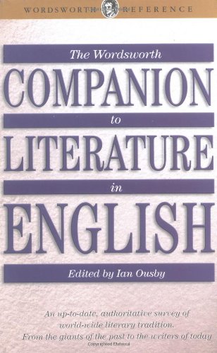 Imagen de archivo de The Wordsworth Companion to Literature in English a la venta por Ergodebooks