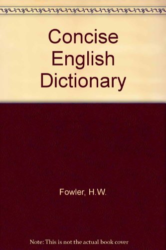 9781853269301: Concise English Dictionary