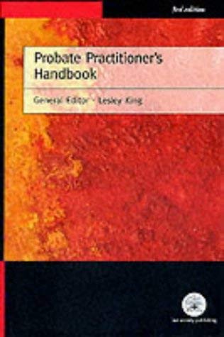 9781853285172: Probate Practitioner's Handbook