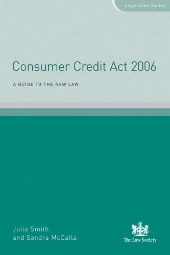 Beispielbild fr Consumer Credit Act 2006: A Guide to the New Law zum Verkauf von WorldofBooks