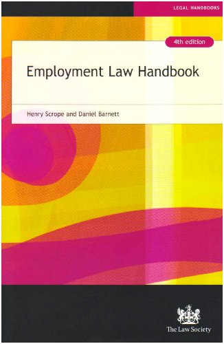 Beispielbild fr Employment Law Handbook zum Verkauf von Reuseabook