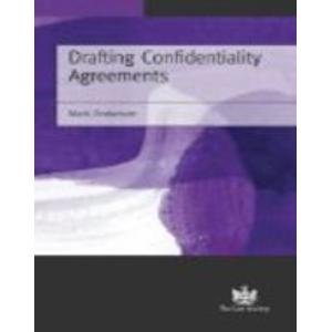 Drafting Confidentiality Agreements (9781853288715) by Mark Anderson