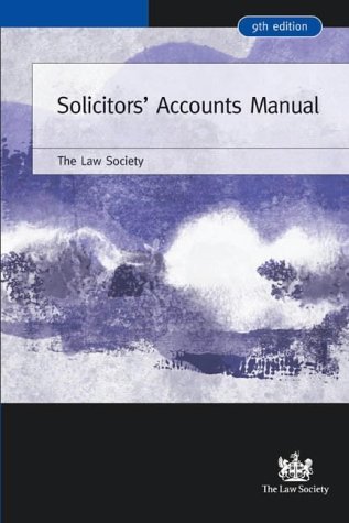 Stock image for Solicitors' Accounts Manual (Law Society) for sale by Goldstone Books