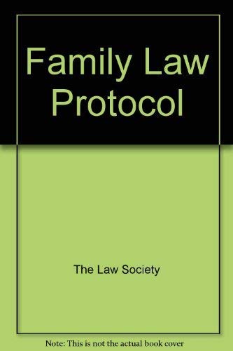 Beispielbild fr Family Law Protocol zum Verkauf von AwesomeBooks