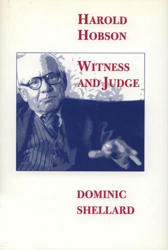9781853311543: Harold Hobson: Witness and Judge