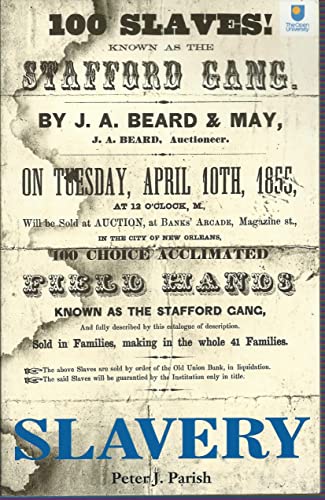 Beispielbild fr Slavery: The Many Faces of a Southern Institution (Open University Set Text) (British Association for American Studies (BAAS) Pamphlets) zum Verkauf von Reuseabook