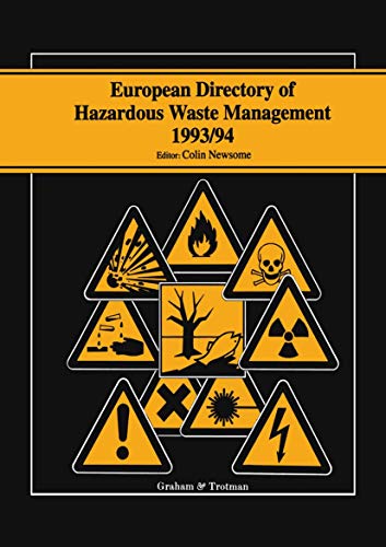 Stock image for European Directory of Hazardous Waste Management /94 for sale by Basi6 International