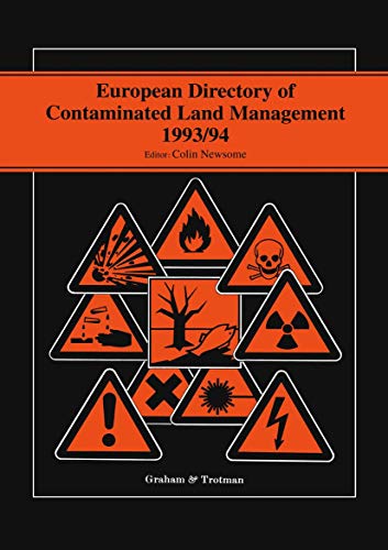 Stock image for European Directory of Contaminated Land Management 1993/94 for sale by Books Puddle