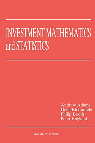 Stock image for Investment Mathematics and Statistics for sale by Better World Books Ltd