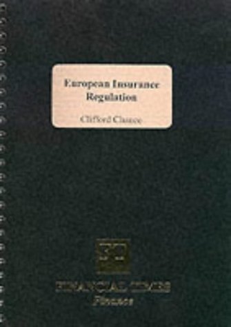 European Insurance Regulation (9781853346958) by Chance, Clifford
