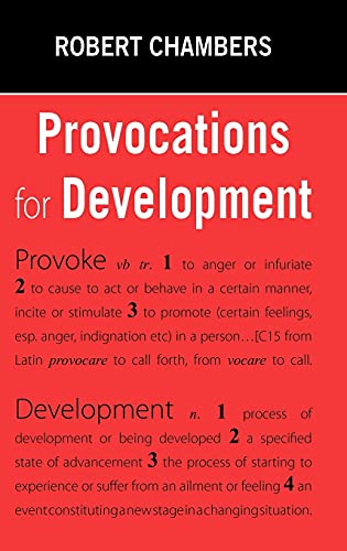 9781853397240: Provocations for Development