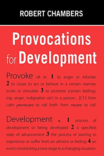 9781853397332: PROVOCATIONS FOR DEVELOPMENT
