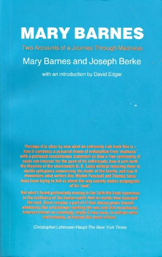 Beispielbild fr Mary Barnes: Two Accounts of a Journey Through Madness zum Verkauf von BooksRun