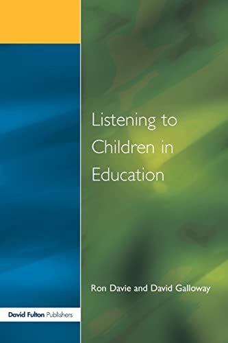 Beispielbild fr Listening to Children in Educ zum Verkauf von Better World Books