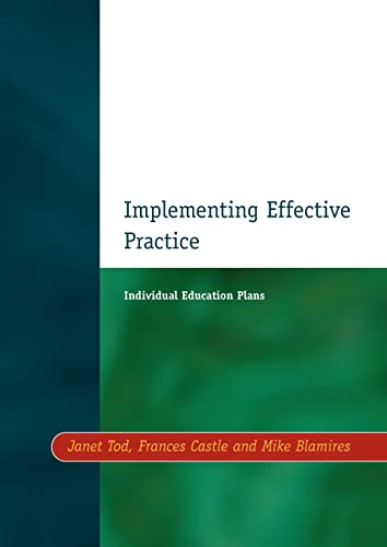 Stock image for Individual Education Plans Implementing Effective Practice for sale by Better World Books Ltd