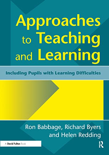Imagen de archivo de Approaches to Teaching and Learning: Including Pupils with Learnin Diffculties: Including Pupils with Learning Difficulties (Resource Materials for Teacher) a la venta por Chiron Media