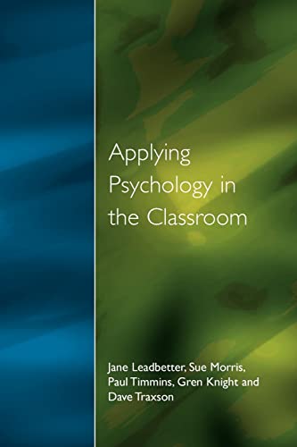 Imagen de archivo de Applying Psychology in the Classroom a la venta por Revaluation Books